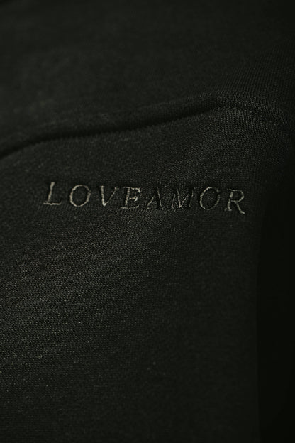 LOVEAMOR HOODIE BLACK